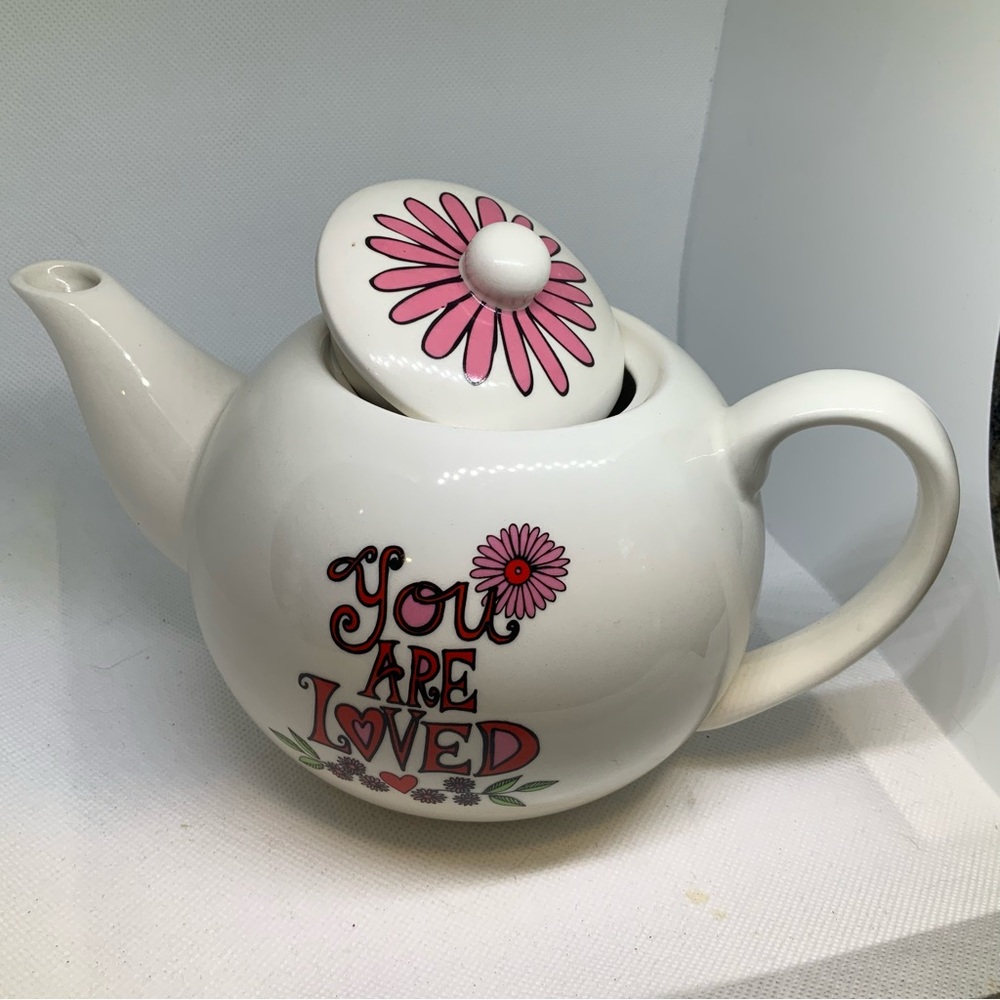 Lorrie Veasey Ceramic Teapot  "You Are Loved" Enesco - Picture 8 of 8